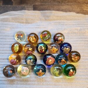 Lot Of 19 Pokemon Marbles